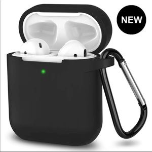 AirPods black case w/keychain
